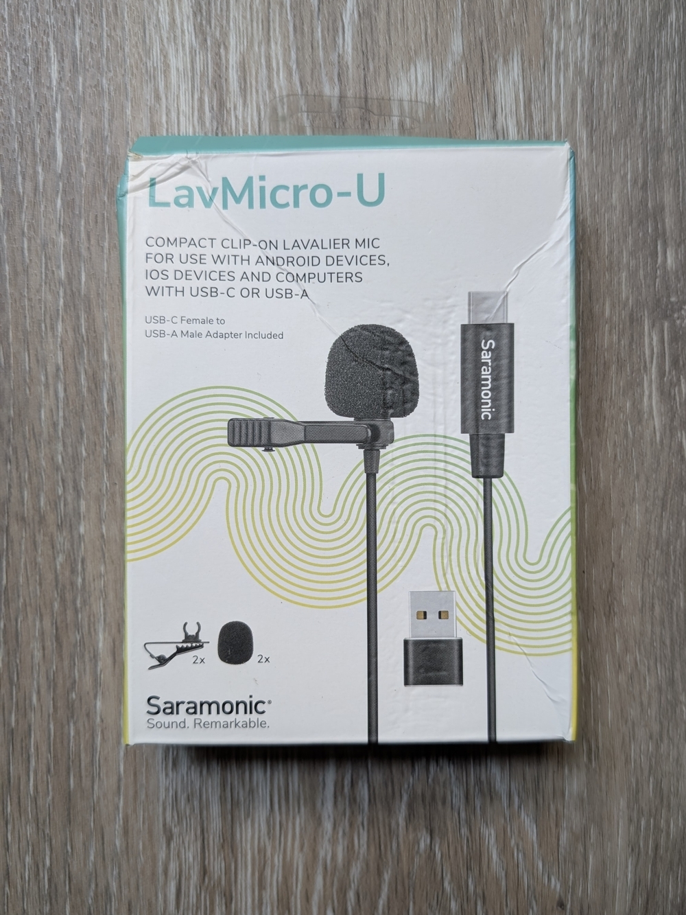 Saramonic LavMicro-U Lavalier Mic USB-C | Clip-On Mic for Phone/PC